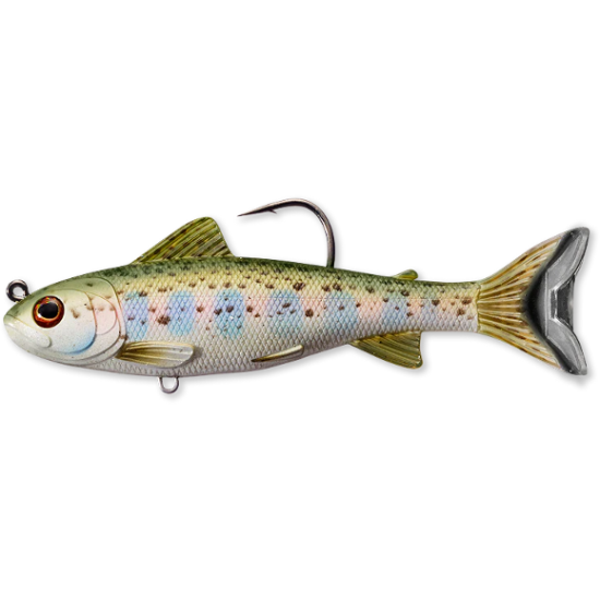 Swimbait LiveTarget Trout Parr, 712 Silver/Olive, 10.9cm/21g