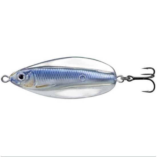 Linguriță oscilantă LiveTarget Erratic Shiner, 201 Silver/Blue, 5.5cm/11g