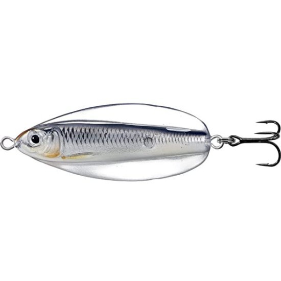 Linguriță oscilantă LiveTarget Erratic Shiner, 202 Silver/Black, 6cm/14g