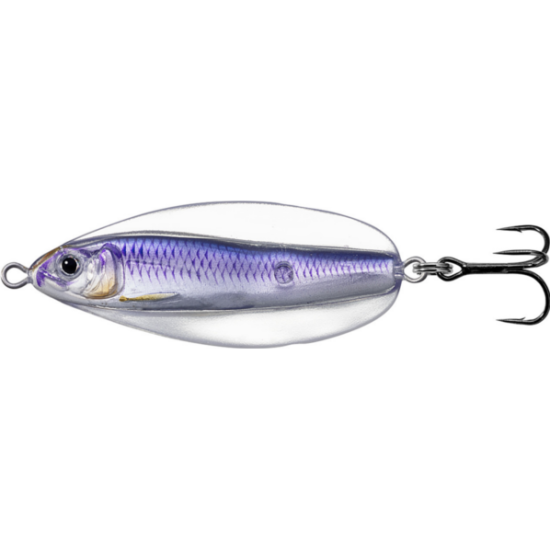 Linguriță oscilantă LiveTarget Erratic Shiner, 718 Silver/Violet, 5cm/7g