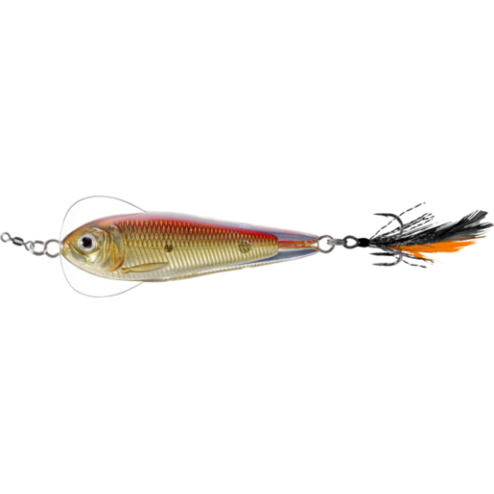 Linguriță oscilantă LiveTarget Flutter Shad, 223 Gold/Red, 5.5cm/14g