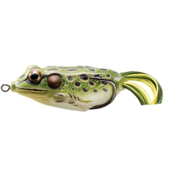 Broască LiveTarget Hollow Body Frog, 500 Green/Yellow, 6.5cm/21g
