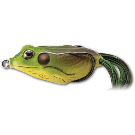 Broască LiveTarget Hollow Body Frog, 508 Green/Brown, 6.5cm/21g