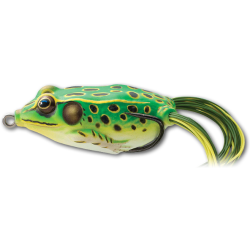 Broască LiveTarget Hollow Body Frog, 512 Floro Green/Yellow, 6.5cm/21g