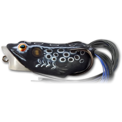 Broască LiveTarget Hollow Body Frog Popper, 517 Black/Black, 6.5cm/14g