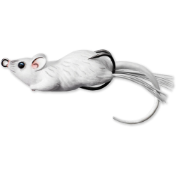 Nălucă LiveTarget Hollow Body Mouse Walking Bait, 402 White/White, 7cm/14g