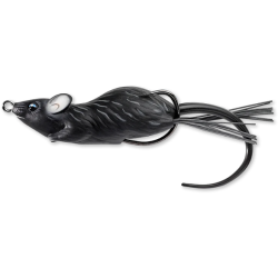 Nălucă LiveTarget Hollow Body Mouse Walking Bait, 404 Black/Black, 7cm/14g