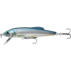 Vobler LiveTarget Minnow Finesse Jerkbait, 201 Silver/Blue, 7.5cm/7g