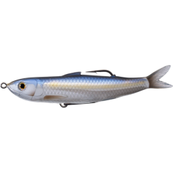 Swimbait LiveTarget Hollow Body Shiner Walking Bait, 162 Metallic Blue Shiner, 11.5cm/14g