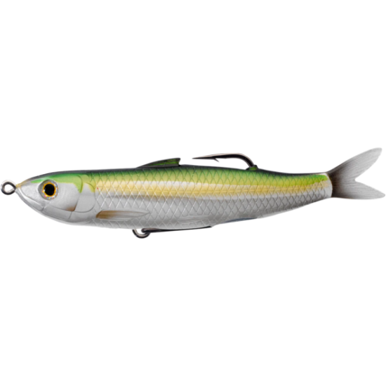 Swimbait LiveTarget Hollow Body Shiner Walking Bait, 163 Metallic Lemon Lime, 11.5cm/14g