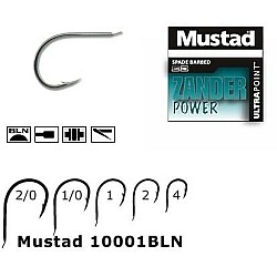 Cârlige Mustad 10001, Black Nickel, Nr. 4
