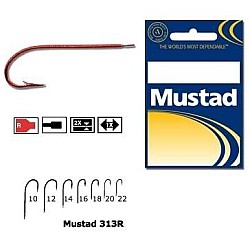 Cârlige Mustad 313R, Roșu, Nr. 14