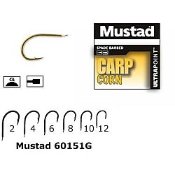Cârlige Mustad forjate, cioc de papagal, Auriu, Nr. 10, 10 buc/plic