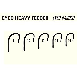 Cârlige Mustad Eyed Heavy Feeder MU14, Black Nickel, Nr. 12, 10 buc/plic
