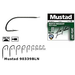 Cârlige Mustad Maggot, Nr. 12, 10 buc/plic