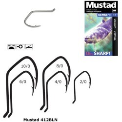 Cârlige Mustad Ultra Sharp Catfish, Nr.4/0, 5buc/plic