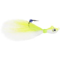 Jig Mustad Big Eye Bucktail, White Chartreuse, 3.5g