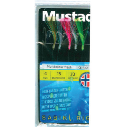 Țaparină Mustad Multicolour Flash, Nr.10