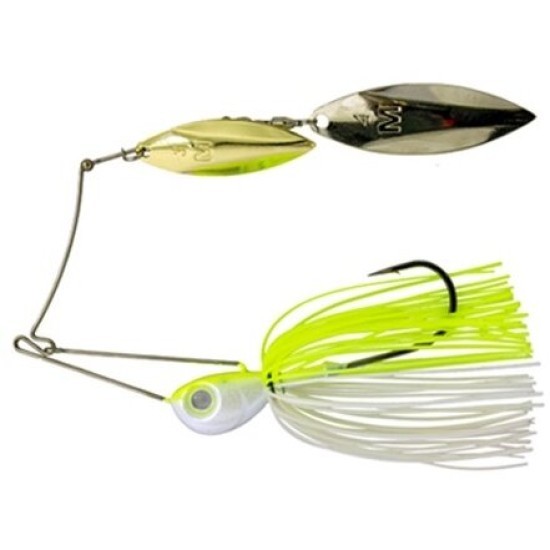 Spinnerbait Mustad Arm Lock, Chartreuse/White, 21g
