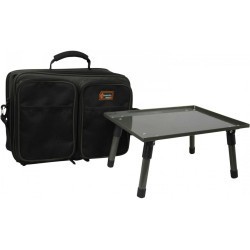 Geantă + masă monturi + 4 cutii pentru accesorii Prologic Cruzade Rig Station, 36x28x21cm