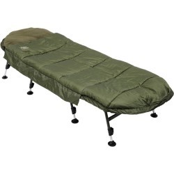 Pat + sac de dormit Prologic Avenger Sleeping System, Camo, 8 picioare, 200x75cm