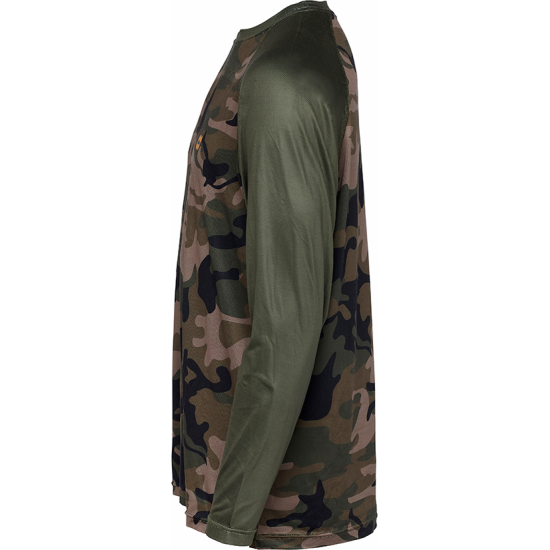 Bluză Prologic UV Long Sleeve, Camo Green, Large