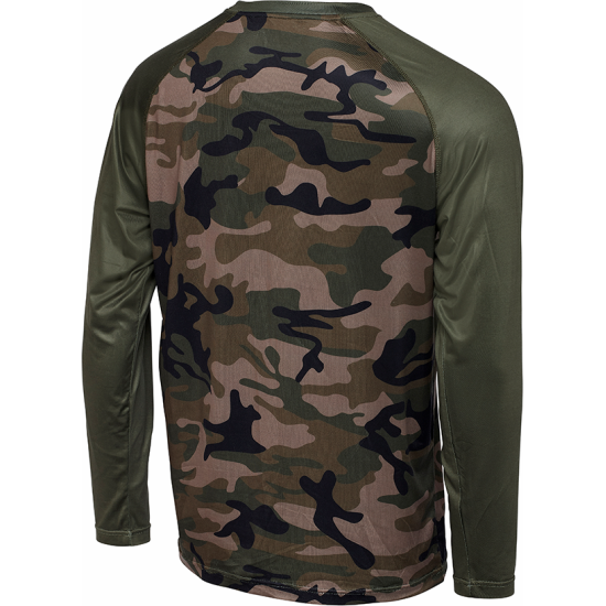 Bluză Prologic UV Long Sleeve, Camo Green, Large