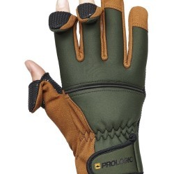 Mănuși neopren Prologic Grip, Green/Black, Large