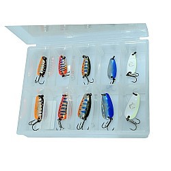 Set micro lingurițe oscilante Savage Gear, 2.5g/2.4cm-3.5g/2.8cm, 10buc/set
