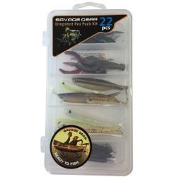 Set năluci Savage Gear Dropshot Pro Pack Kit, 22buc/set