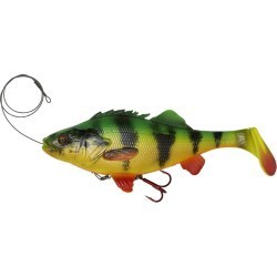 Nălucă Savage Gear 4D Perch Shad, Firetiger, 12.5cm/23g