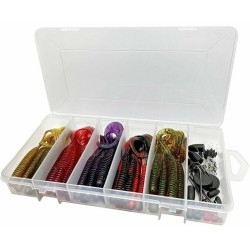 Set năluci + accesorii Savage Gear Rib Worm, 60buc/set