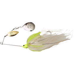 Spinnerbait Savage Gear Da' Mega Bush Spinnerbait, White Chartruese, 21cm/55g