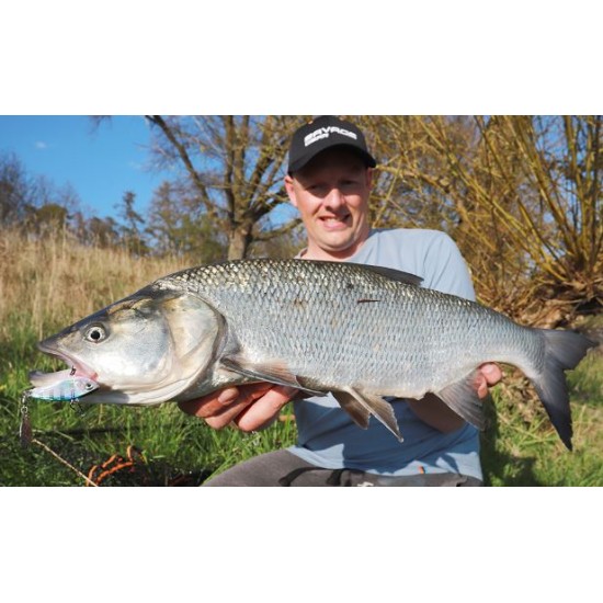 Spinnertail Savage Gear Fat Tail Spin, White Silver, 6.5cm/16g