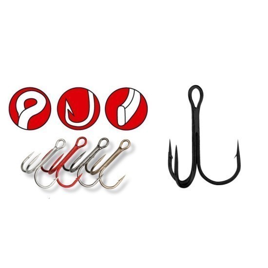 ANCORE FORJATE GAMAKATSU TREBLE 13B BRONZ NR.2/0 10BUC/PLIC