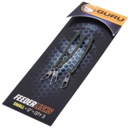 Strună antitangle pentru momitor/coșuleț Guru Feeder Links, Small, 5cm, 3buc/plic