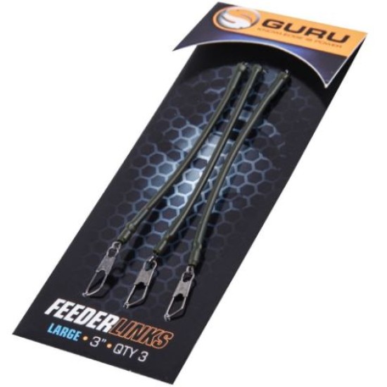 Strună antitangle pentru momitor/coșuleț Guru Feeder Links, Large, 7.5cm, 3buc/plic