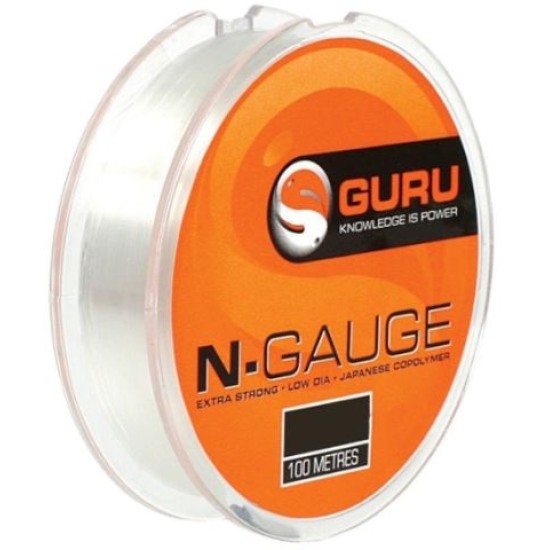 Fir monofilament Guru N-Gauge, Transparent, 0.11mm/1.36kg/100m