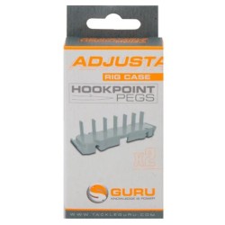 Suport organizator cârlige Guru Adjustable Rig Case Hookpoint Pegs, Grey, 2buc/set