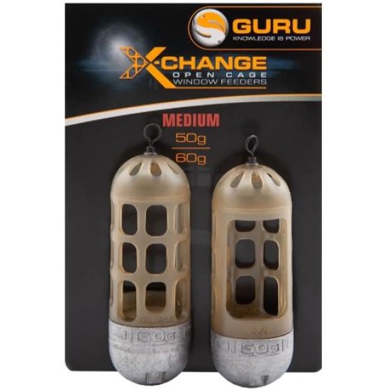 Coșuleț Feeder Guru X-Change Open Cage Window, Medium, 50+60g