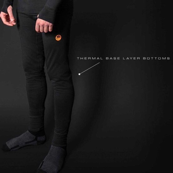 Pantaloni termici Guru Thermal Base Layer, Black, Medium Pantaloni termici Guru Thermal Base Layer, Black, Medium