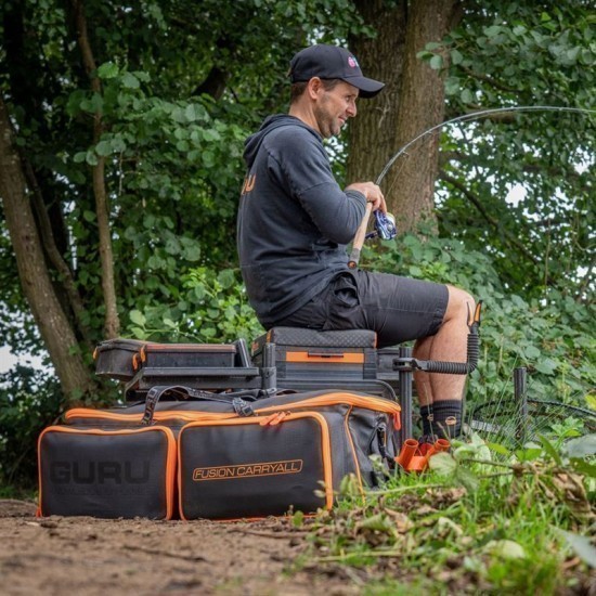 Geantă Guru Fusion Carryall, Black/Orange, 85x26x25cm