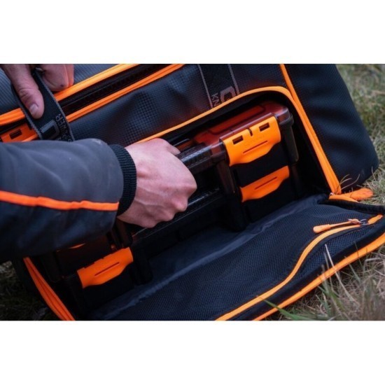 Geantă Guru Fusion Feeder Box System, Black/Orange, 43x26x25cm