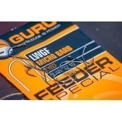 Cârlige Guru LWGF Special Feeder Eyed, Black, Micro Barb, Nr.10, 10buc/plic