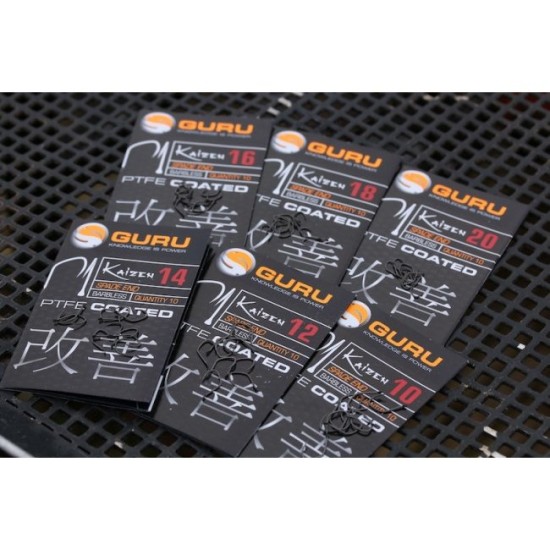 Cârlige Guru Kaizen Barbless, Nr.12, 10buc/plic