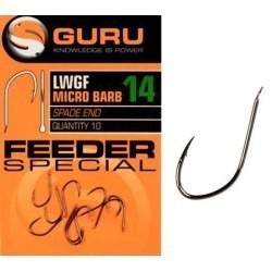 Cârlige Guru LWGF Special Feeder, Black, Micro Barb, Nr.20, 10buc/plic