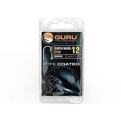 Cârlige Guru Super MWG Eyed Barbed, Gri, Nr.20, 10buc/plic