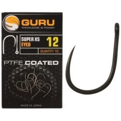 Cârlige Guru Super XS Eyed Barbless, Smoke, Nr.20, 10buc/plic