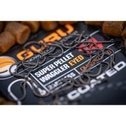 Cârlige Guru Super Pellet Waggler Eyed Barbless, Smoke, Nr.20, 10buc/plic