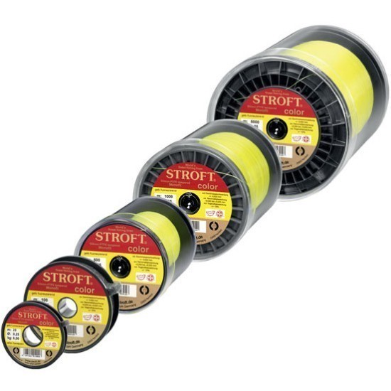 Fir monofilament STROFT, Fluo Yellow, 0.18mm/3.1kg/100m